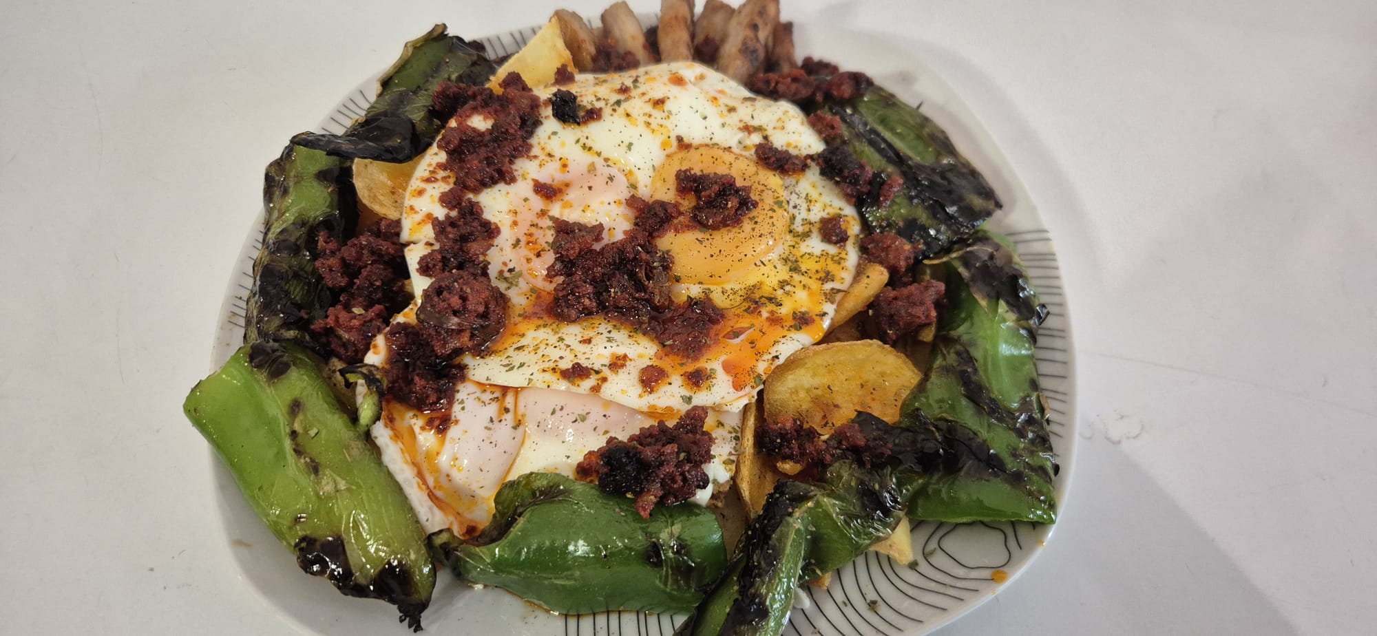 Chorizo a la plancha El Madroño Sevilla
