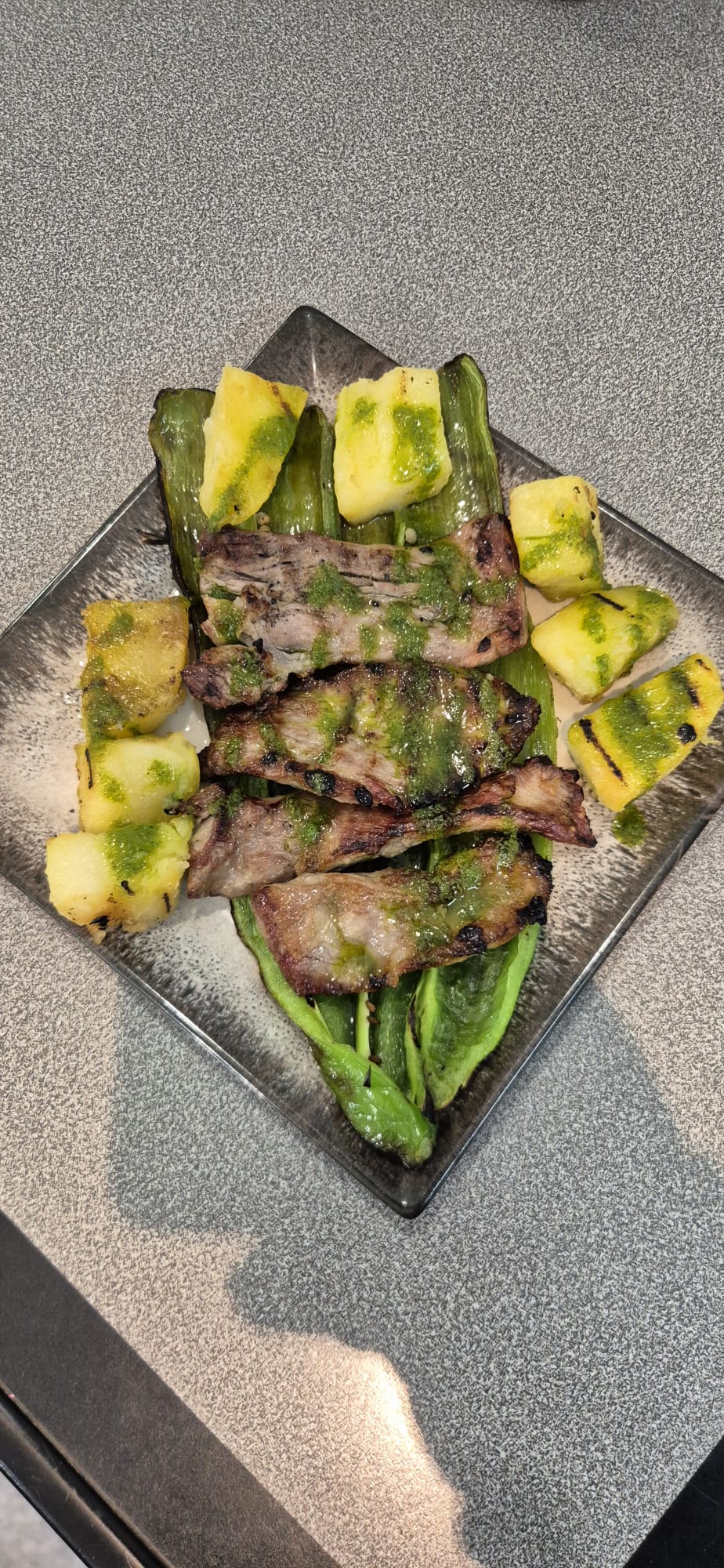 Pork chimichurri El Madroño Sevilla